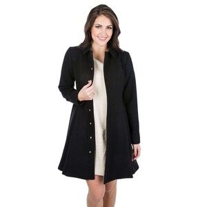 Lauren James Black Chloe Coat Size Large, New with Tags!